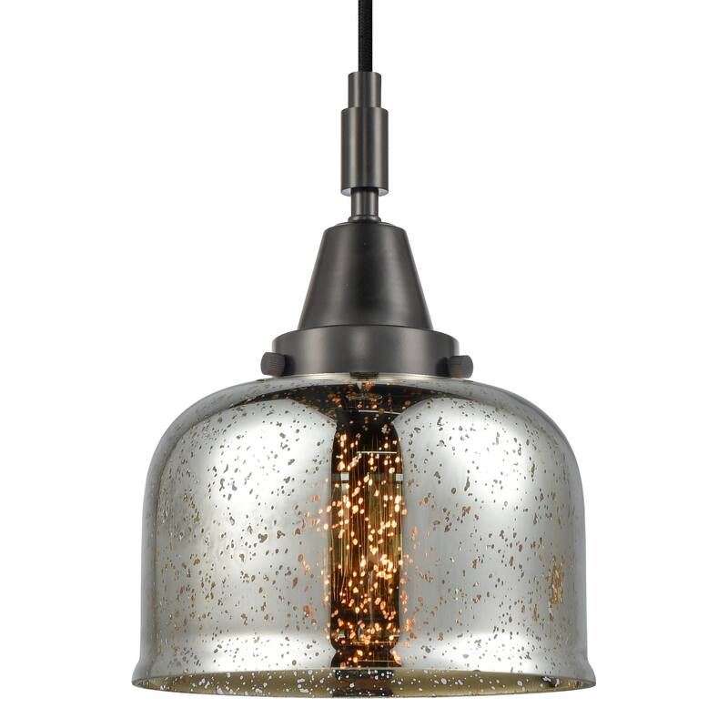 Innovations Lighting 447-1P-G78 Bell 8" Wide Mini Pendant with - Matte Black