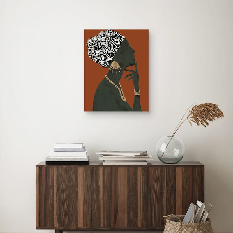 Graceful Majesty Spice I by Emily Adams Canvas Art Print