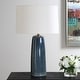 preview thumbnail 3 of 5, Uttermost Submerged Deep Blue Table Lamp - 26.25" H X 16" W X 16" D