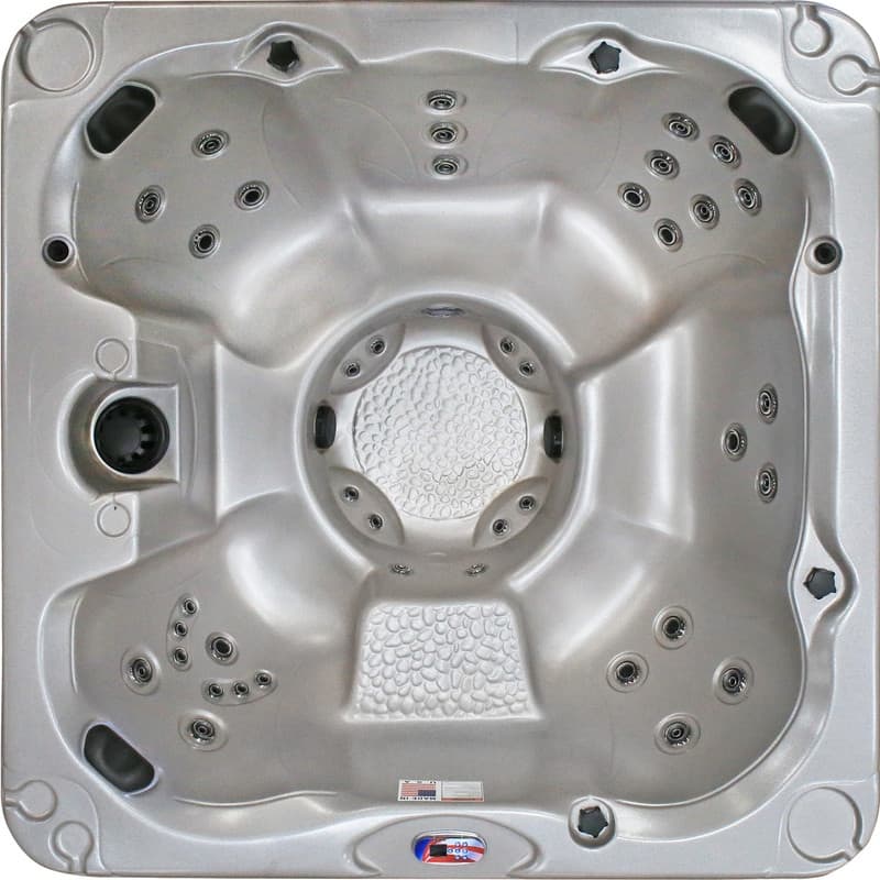 American Spas 7-Person 40-Jet Premium Acrylic Bench Spa Standard Hot Tub with Ozonator and 5.5kW Heater