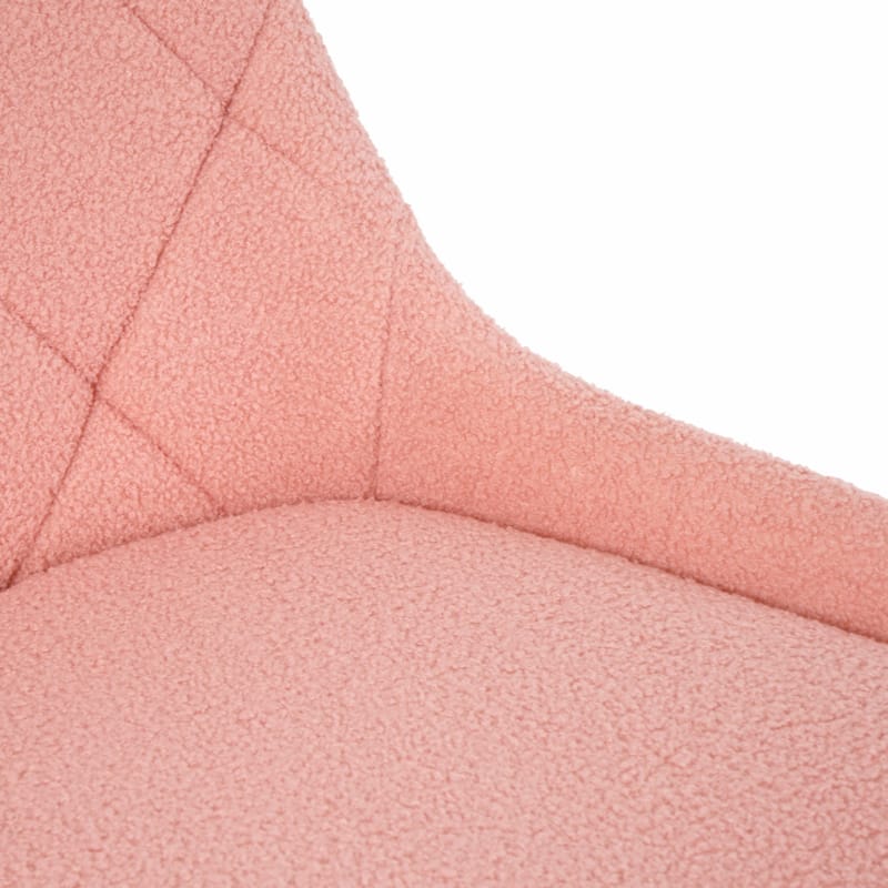 Modern teddy fleece fabric with gold legs living room furniture dining chair(set of 1)