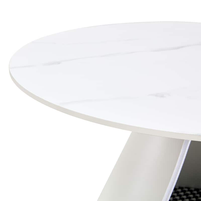 2-Piece Round Metal Side Table Set with Cat Beds