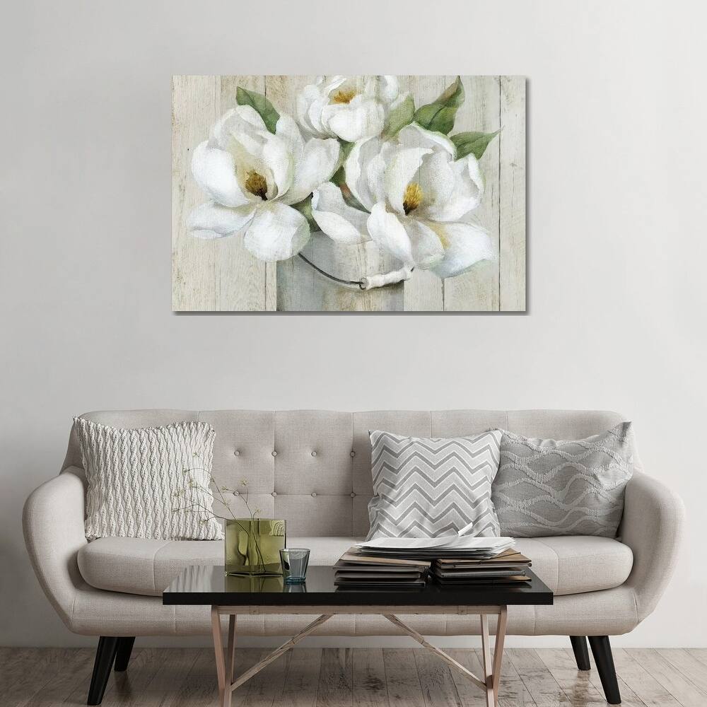 iCanvas "Shiplap Magnolias" by Nan Canvas Print
