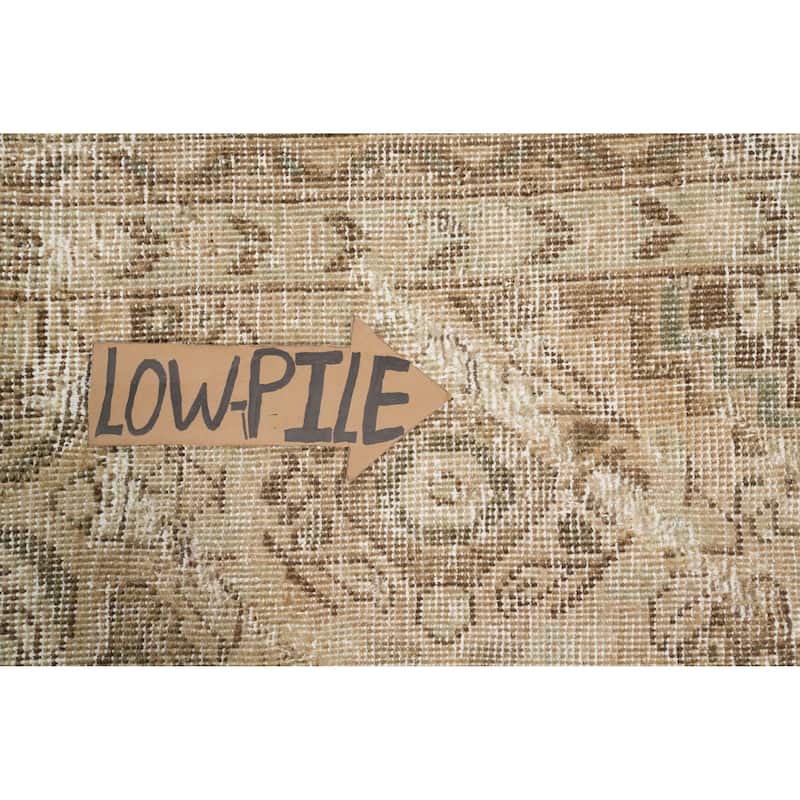 Hand Knotted Oriental 100% Wool Carpet Traditional Floral Beige & Ivories Mahal Area Rug - 13' 1'' X 9' 4''