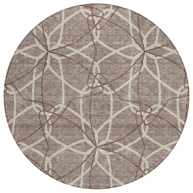 HomeRoots Geometric Modern Rectangle Outdoor Rug