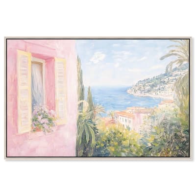 Mediterranean Pink Canvas by Art Remedy