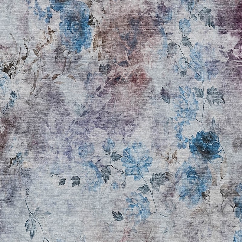 HomeRoots Floral Transitional Rectangle Outdoor Rug