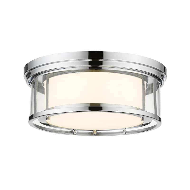 Z-Lite Willow 3 Light 16" Wide Flush Mount Drum Ceiling Fixture