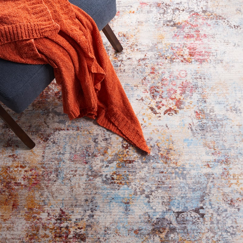 SAFAVIEH Vintage Persian Cass Modern Abstract Rug - Rust/Blue - 5' x 7' 6"