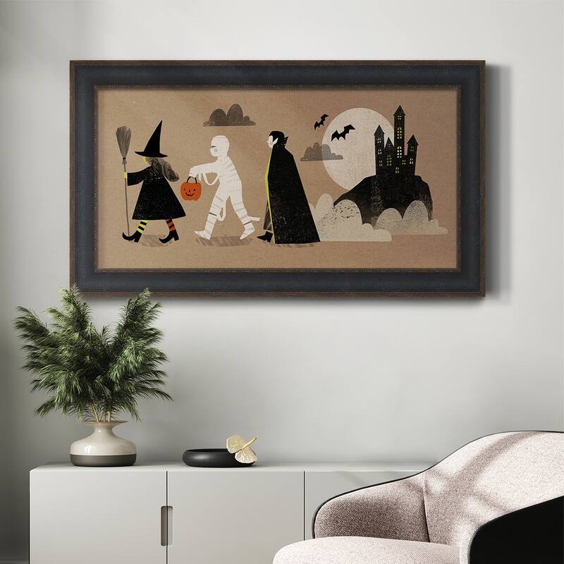 Graphic Halloween Collection D Premium Framed Canvas- Ready to Hang