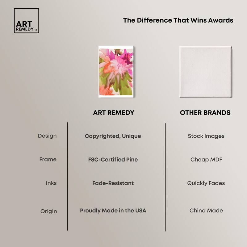 Vibrant Fluidity Floral IV Canvas by Art Remedy, Gallery Wrapped