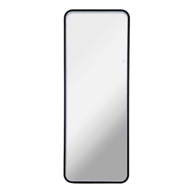 Tatum 65 in. H x 24 in. W Large Crystal Lining Rectangle Antifog Wall Or Floor Full-Length Mirror & Smart Touch - by JONATHAN Y