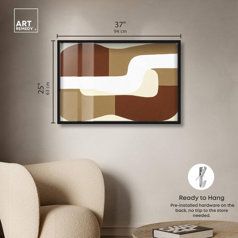 Minimal Wavy III Shadowbox by Art Remedy