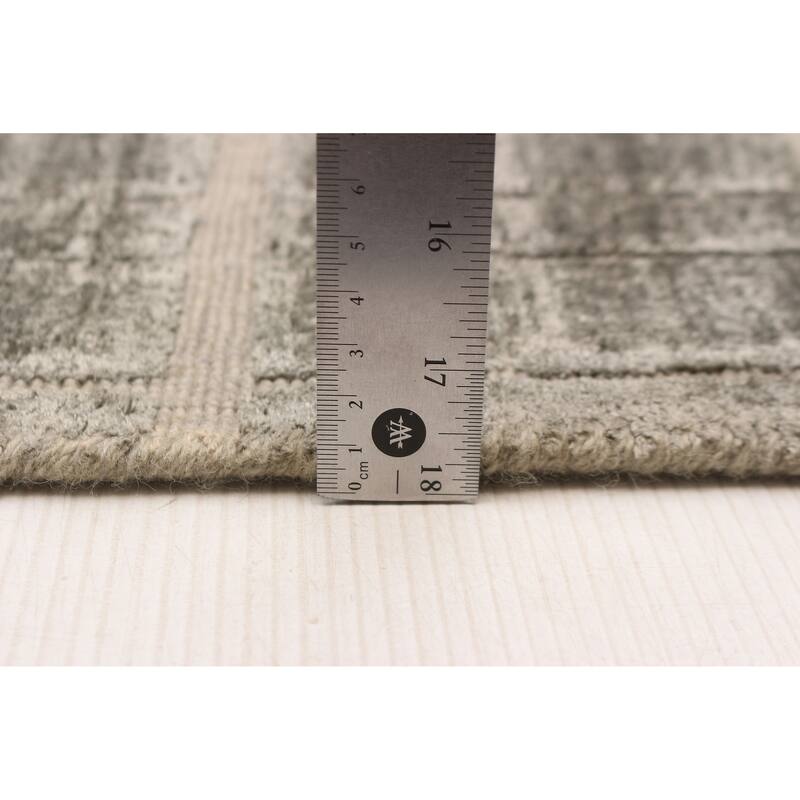 ECARPETGALLERY Hand Loomed Elysian Dark Grey Rug - 5'4 x 7'9