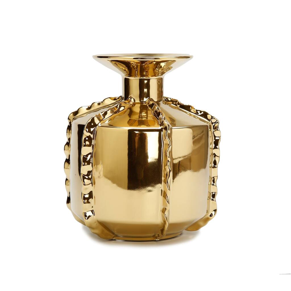 Gold Metallic Vase