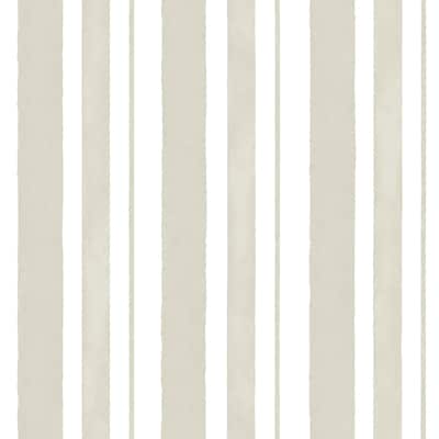 Shabby Chic by Rachel Ashwell Watercolour Stripe Green Wallpaper