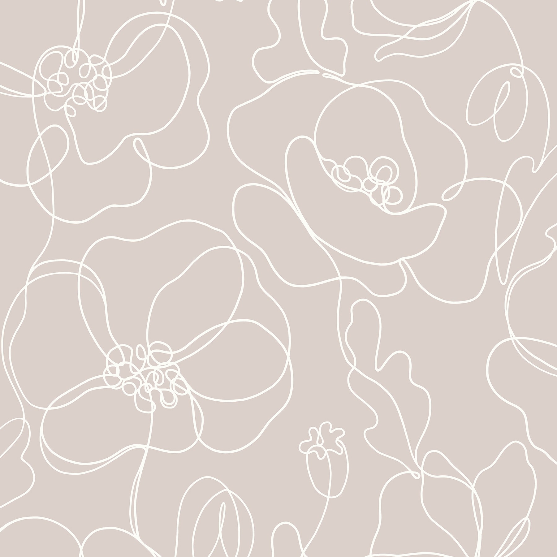 Fine Decor Cyrene Blush Linear Floral Wallpaper - 396 x 20.5
