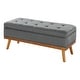 preview thumbnail 131 of 134, Carson Carrington Sastamala Mid-century Storage Bench