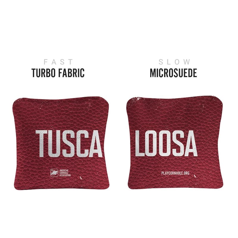Tuscaloosa Red Dual Sided Cornhole Bags
