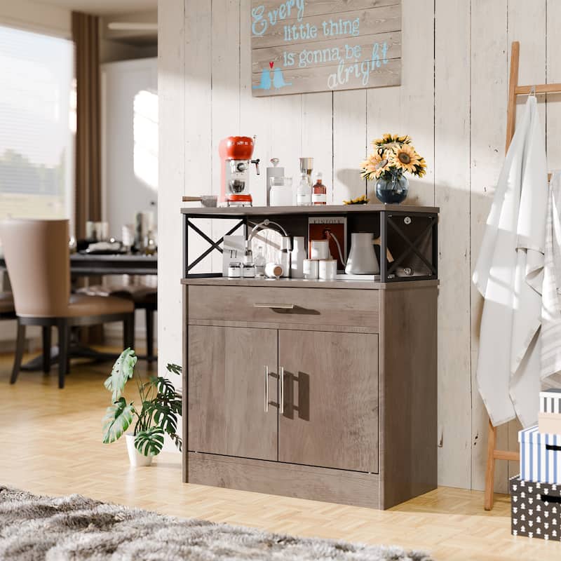 Futzca Sideboard Buffet Cabinet, Kitchen Storage Cabinet