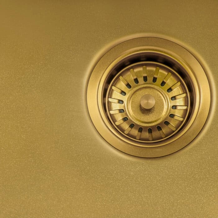Ruvati 27-inch Undermount Satin Matte Gold Stainless Steel Kitchen Sink 16 Gauge Single Bowl - 8' x 11'