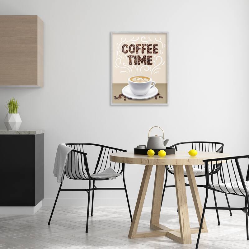 Stupell Traditional Coffee Time Brew Framed Giclee Art Design By Marcus Prime