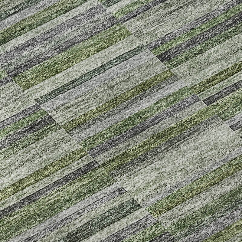 Premium Washable Super Soft Geo Stripe Mayfield Rug