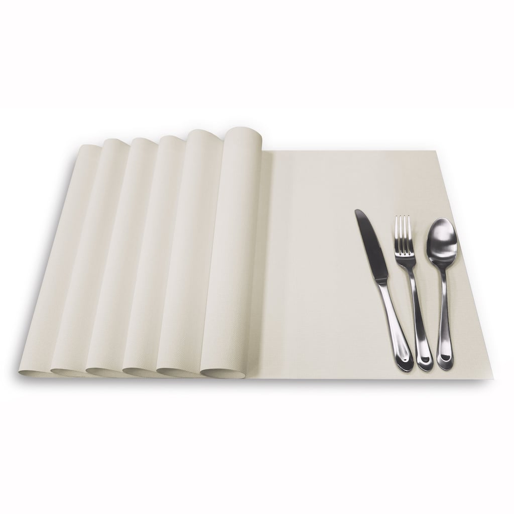 Lumi Vinyl Table Placemats 19"x14" (6-Pack) - N/A