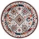preview thumbnail 11 of 11, SAFAVIEH Vintage Hamadan Fjorela Rug 6'7" Round - Ivory/Black - Round