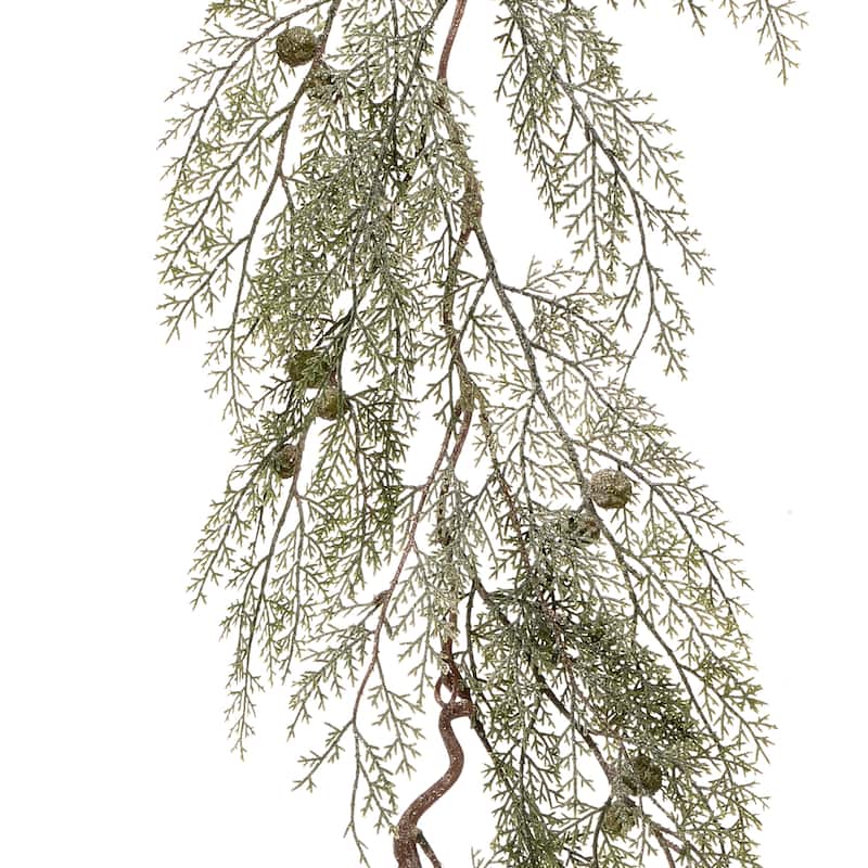 48" Plastic Winter Acacia Garland - Green - 48