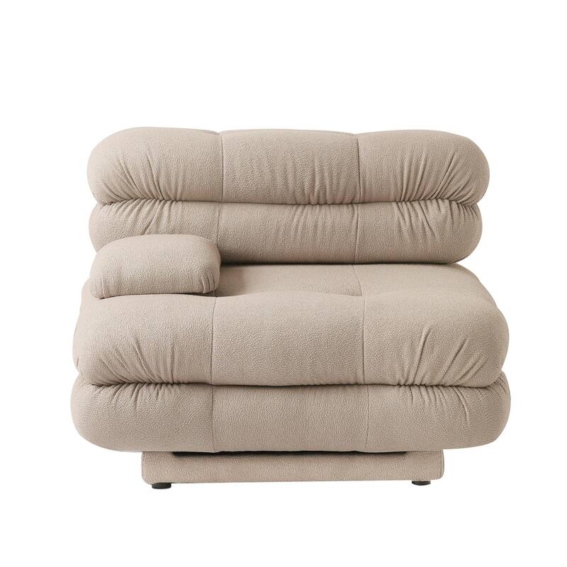 146" Convertible Modular Sectional Sofa, U-Shaped Luxury Modern 6-Seat Couch Sectional with Chaise Ottomans for Living Room