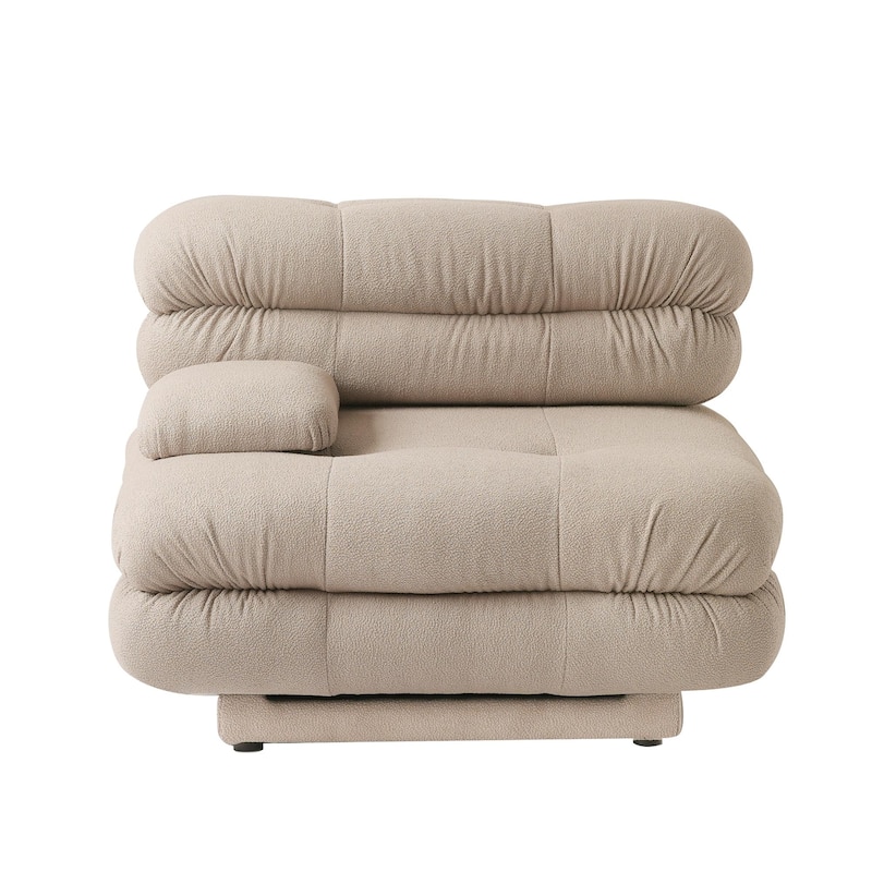 146" Tedy Velvet Sectional Cloud Couches, Modern L-Shaped Sofa DIY Combination Reversible Chaise for for Living Room
