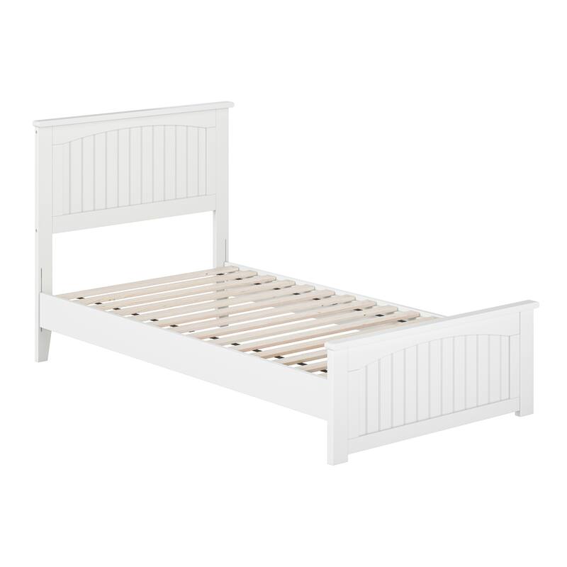 Naples Solid Wood Low Profile Platform Bed with Matching Footboard