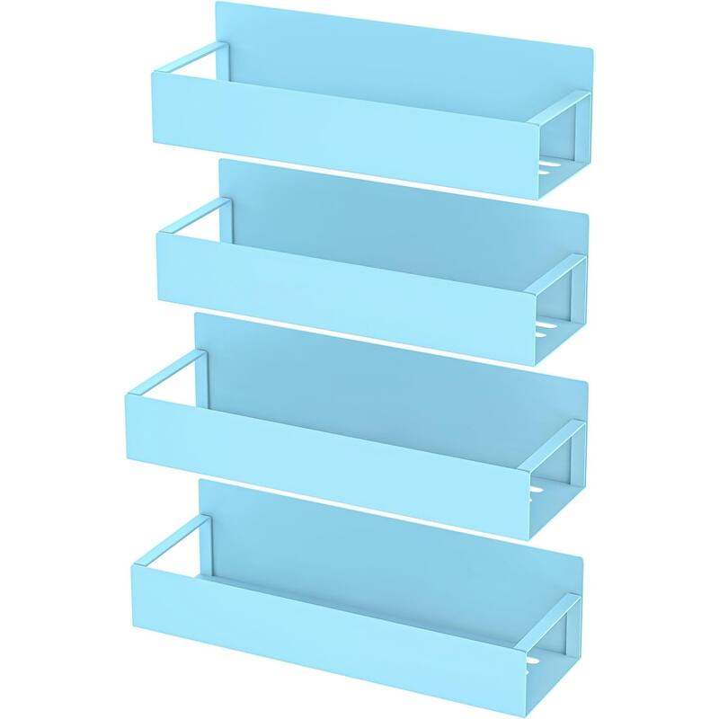 4 Pack Magnetic Spice Storage Rack Organizer for Refrigerator and Oven