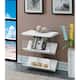 Option White Faux Marble/Glass