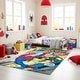 preview thumbnail 2 of 9, Licensed Marvel Spiderman Modern Character Printed Flannel Non-Slip Washable Indoor Kids Area Rug, 54"x78" - 4'6"x6'6" Spider Power