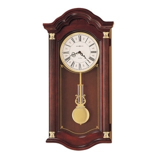 Howard Miller Lambourn I Grandfather Clock Style Chiming Wall Clock with Pendulum, Vintage, Old World, Classic Design