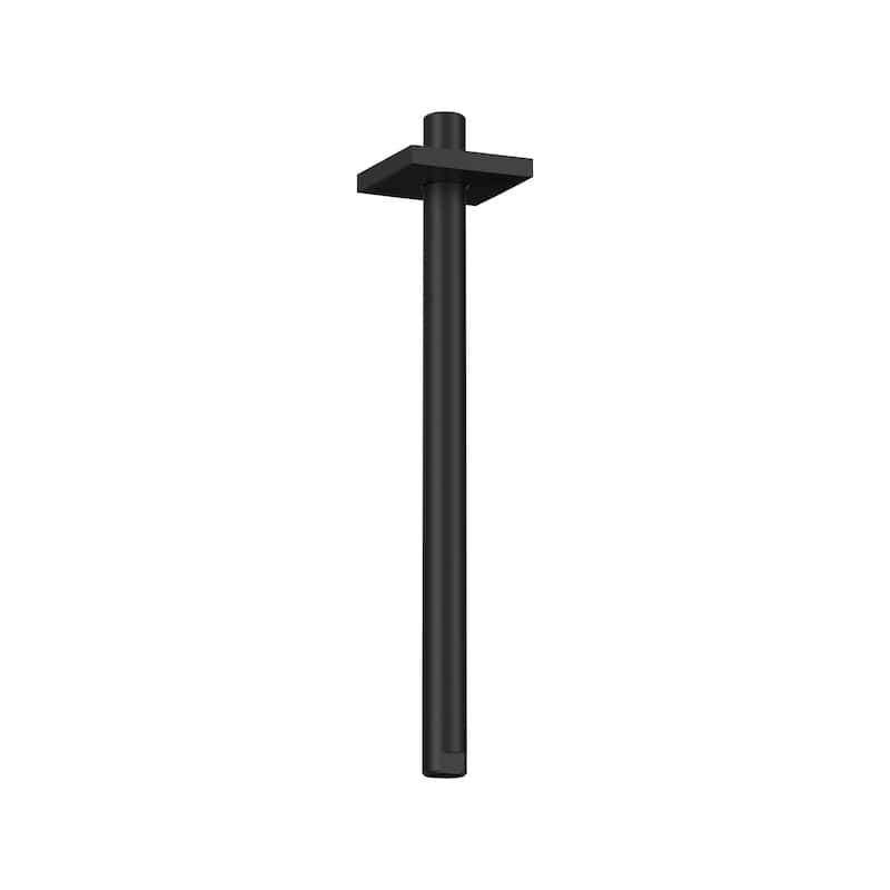 Grohe 12" Ceiling Shower Arm with Square Flange and 1/2" Threaded - Matte Black