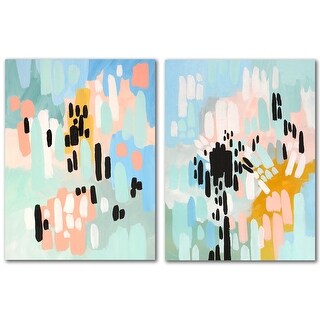 Saturdays by Annie Bailey 2 Piece Wrapped Canvas Wall Art Set - Bed ...