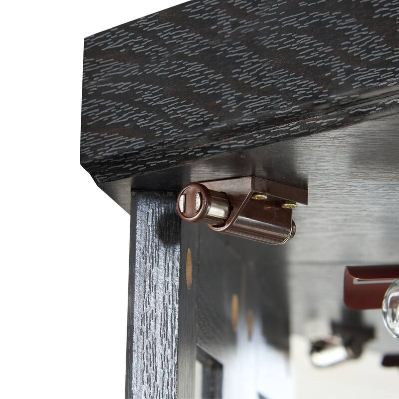 69.84" H Elegant Corner Storage Curio Cabinet with Built-in Lighting