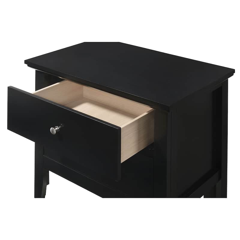 Primo Transitional Wood 2-drawer Nightstand Table