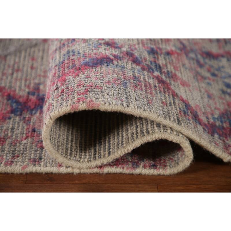 Trellis Abstract Modern Area Rug Handmade Wool Carpet - 8'0"x 10'0"