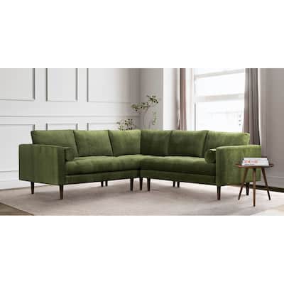 Poly & Bark Napa Fabric 98" Corner Sectional Sofa