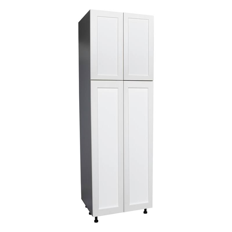 36" x 84" Utility Cabinet-Four Door-Grey - 36 x 84 x 23 3/8 - White