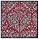 preview thumbnail 114 of 137, SAFAVIEH Handmade Capri Ilianka Wool Rug 3' Square - Red/Green - Square
