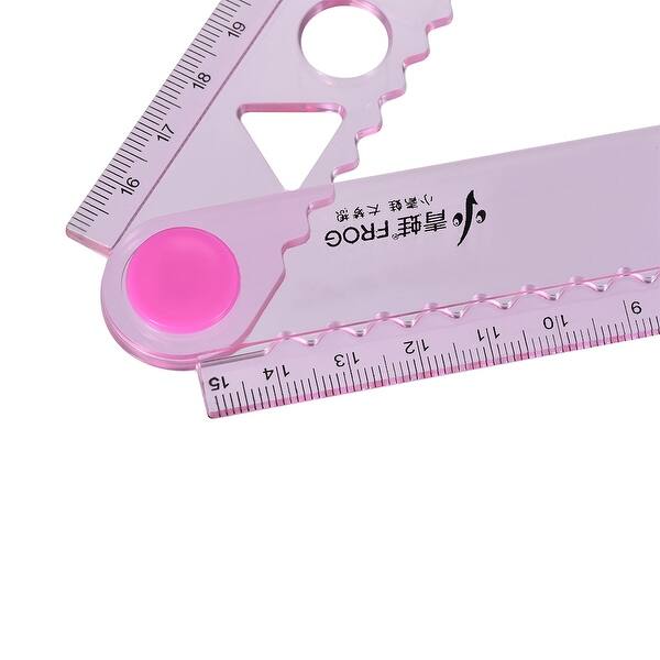 Foldable Pvc Ruler Flexible Folding Ruler 30cm 2 Fold Metric Measuring Tool PVC for ...