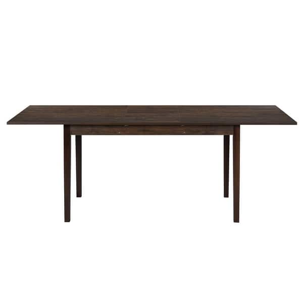 Homylin 78in Extendable Dining Table Butterfly Leaf With Solid Wood Frame( Seats 6) Bed Bath