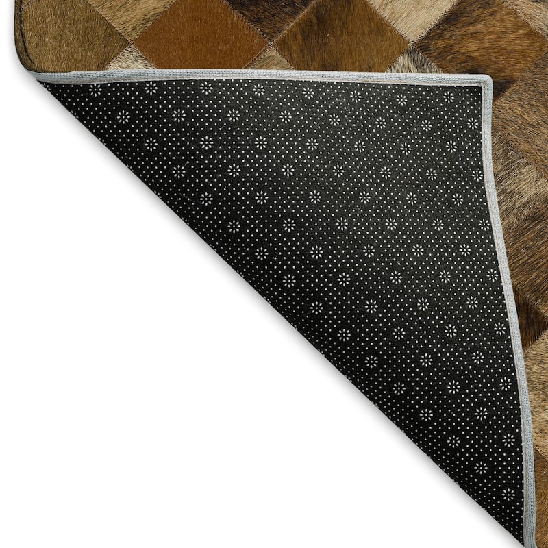Premium Washable Super Soft Faux Cowhide Mayfield Rug