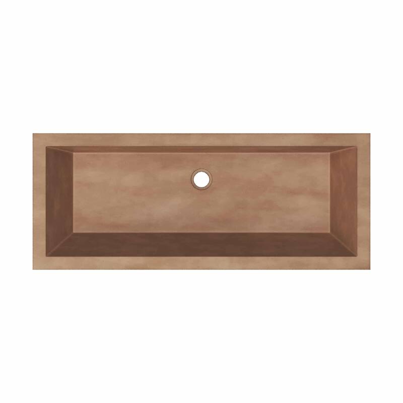 Arcata NativeStone drop-in Rectangular Bathroom Sink