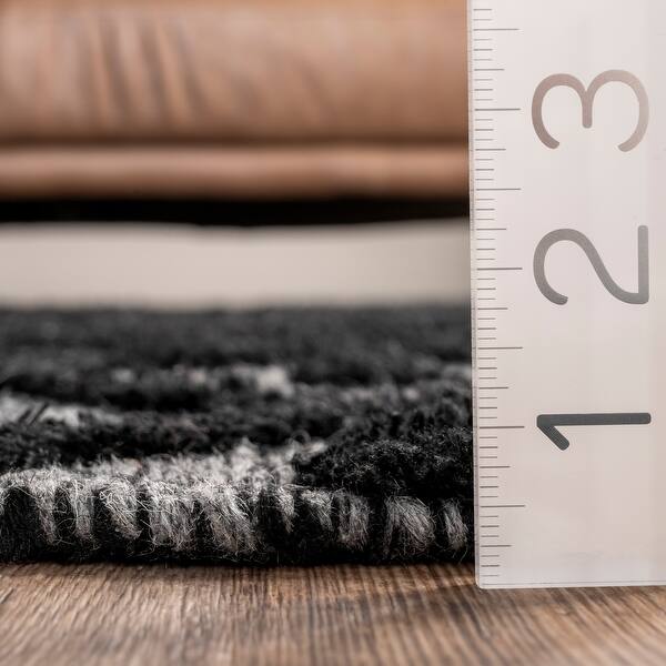 dimension image slide 2 of 3, nuLOOM Handmade Tasseled Diamond Trellis Area Rug